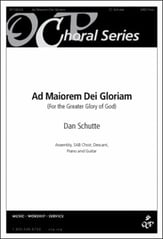 Ad Maiorem Dei Gloriam SAB choral sheet music cover